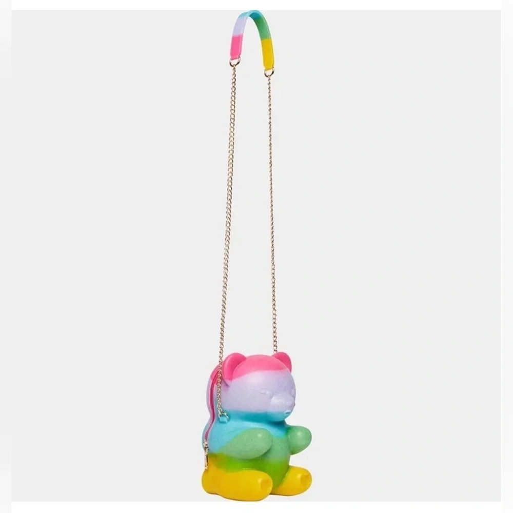 NWT Betsey Johnson- Necessity Crossbody bag. Rainbow Multi Silicone Gummy Bear